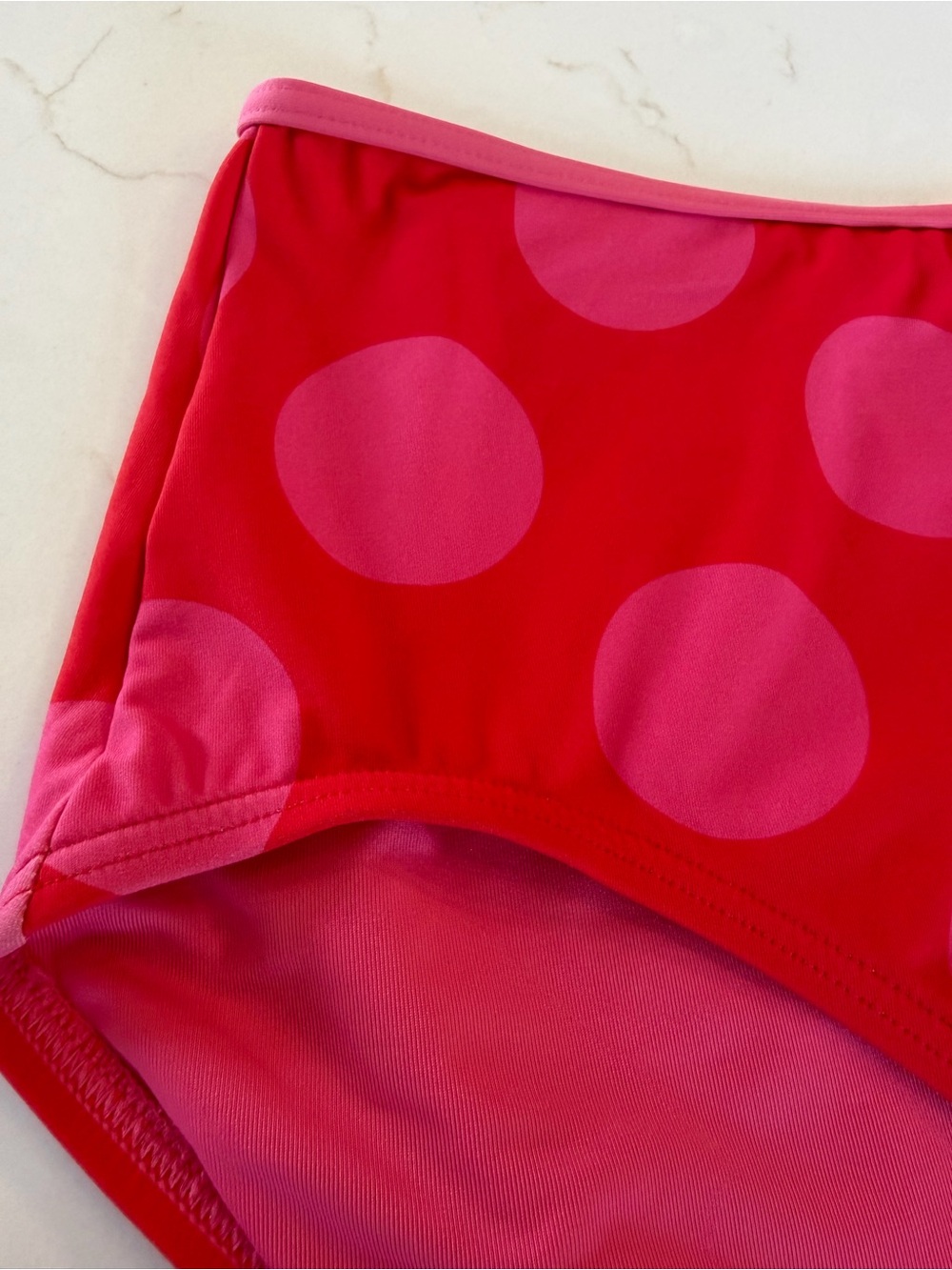 NWT kate spade flame Scarlett playful High Waist Polka Dot Bikini Bottom / LG - Picture 6 of 6